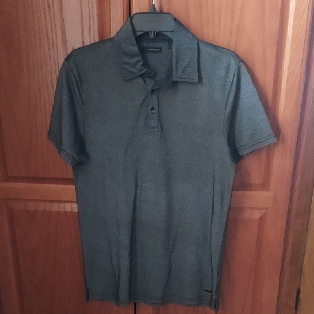 DKNY Charcoal Polo Shirt Med